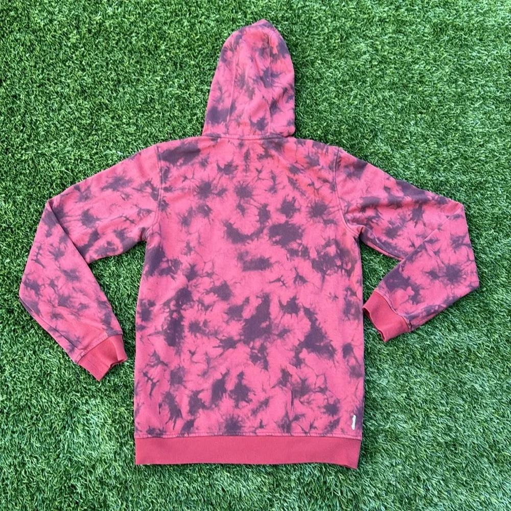 Adidas Skateboarding Men's Red Tie Dye Hoodie Sweatshirt Size Small - Picture 2 of 13